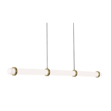 AFX Miami 48" LED Linear Pendant - 3,400 Lumens - 45W - CCT Selectable - 120-277V - Light Antique Brass