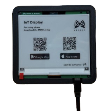 Lotus QR-Code Display for Guest Control - MESHLE Compatible - E-Ink Display - Bluetooth Mesh
