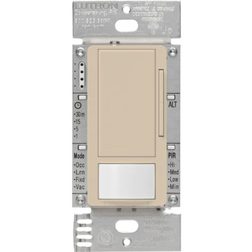 Lutron Maestro 0-10V Occupancy/Vacancy Dimmer Sensor - Taupe
