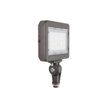 MaxLite Slim LED Flood Light - 3,400 Lumens - 3000K - Knuckle Mount - 120-277V - Bronze