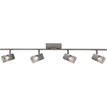 AFX Metro 4-Light LED Fixed Rail Track Light - 3000K - 120V - Satin Nickel