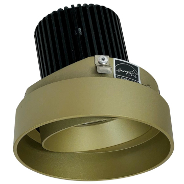 Nora Lighting 4" Iolite LED Downlight - Trimless Adjustable - 1000 Lumens - 2700K - Champagne Haze