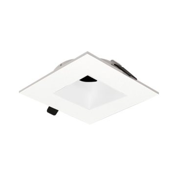 Nora Lighting 2" Iolite Can-less Square Downlight Trim - White