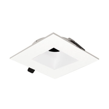 Nora Lighting 4" Iolite Can-less Square Downlight Trim - White