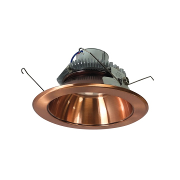 Nora Lighting 6" 12W Cobalt Round LED Retrofit Downlight - 2700K - 1,000 Lumens - 120V - Copper