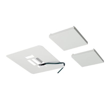 Nora Lighting Surface Mount Kit for L-Line LED Direct - White End Caps