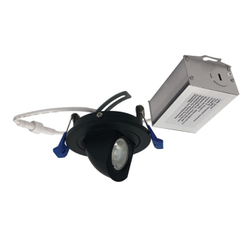 Nora Lighting 2" M2 Round LED Adjustable Elbow - 500 Lumens - 7W - 3000K - 120V - Matte Black