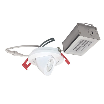Nora Lighting 2" M2 Round LED Adjustable Elbow - 500 Lumens - 7W - 3000K - 120V - Matte Powder White