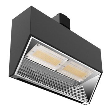 Green Creative NOVA Wall Wash LED Track Head - Halo Adapter - CCT & Power Select - 120V - Black