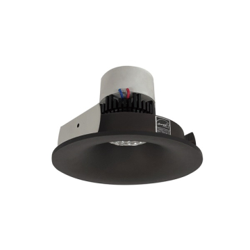 Nora Lighting 4" Pearl LED Retrofit Downlight - Round Bullnose - 800 Lumens - Dim to Warm - Bronze