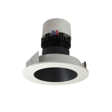 Nora Lighting 4" Pearl LED Retrofit Downlight - Round Deep Regressed - 900 Lumens - Dim to Warm - Black / White