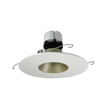 Nora Lighting 5"/6" Pearl LED Retrofit Downlight - Dim to Warm - 900 Lumens - Champagne / Matte Powder White