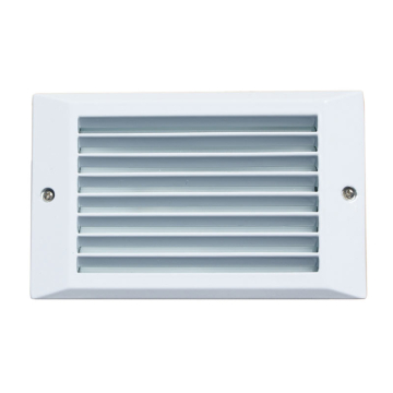 NSL 5W LED Step Star Step Light - Louver Cover - 3000K - 468 Lumens - 120V - White