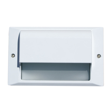 NSL 5W LED Step Star Step Light - Scoop Cover - 3000K - 468 Lumens - 120V - White