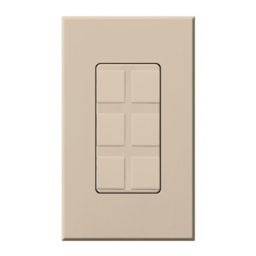 Lutron Nova T Architectural Multi-Port Receptacle - Field Customizable - Taupe