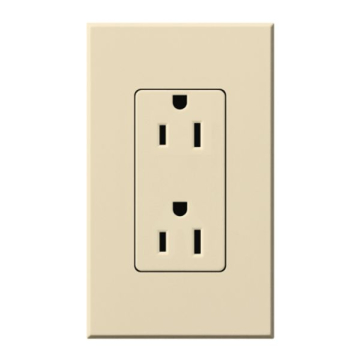 Lutron Nova T Architectural 15A Receptacle - Beige