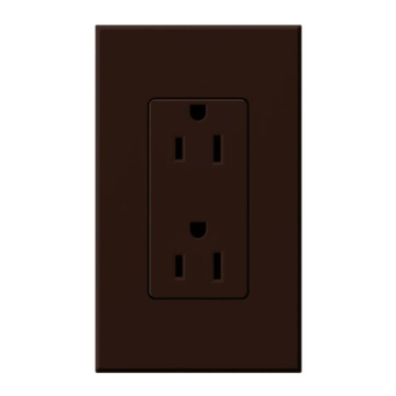 Lutron Nova T Architectural 15A Receptacle - Brown