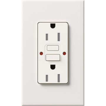 Lutron Nova T Architectural 15A GFCI Receptacle - Tamper Resistant - White
