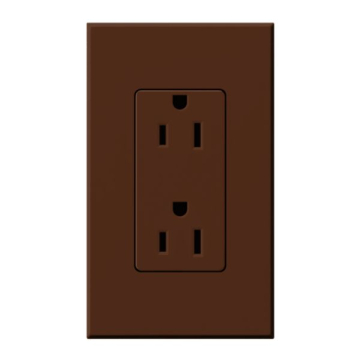 Lutron Nova T Architectural 15A Receptacle - Sienna