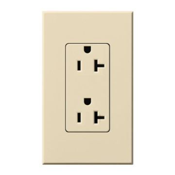 Lutron Nova T Architectural 20A Receptacle - Tamper Resistant - Beige