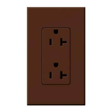 Lutron Nova T Architectural 20A Receptacle - Tamper Resistant - Sienna