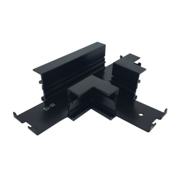 Nora Lighting Recessed Track Housing T-Connector - Black