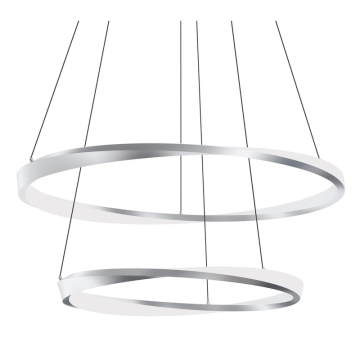 AFX Oberon 40" Double LED Pendant - 2,200 Lumens - 60W - CCT Selectable - 120-277V - Satin Nickel