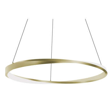 AFX Oberon 40" Single LED Pendant - 1,220 Lumens - 40W - CCT Selectable - 120-277V - Light Antique Brass