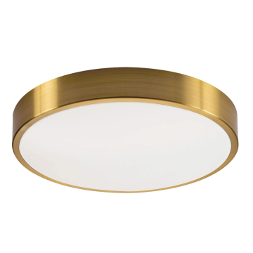 AFX Octavia 19" LED Flush Mount - Battery Backup - 46W - CCT Selectable - 120V - Satin Brass