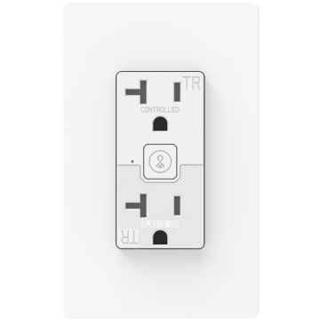 RAB Lightcloud Blue Smart Outlet - 20A - 2500W Load  - 120V - Matte White