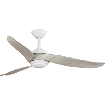 Progress Lighting Conte 52" 3-Blade LED Ceiling Fan - 3000K - 120V - Matte White / Oak Blades