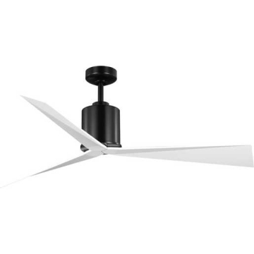 Progress Lighting Paso 60" 3-Blade Ceiling Fan - 120V - Black / Matte White Blades