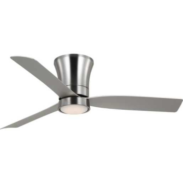 Progress Lighting Brant 52" 3-Blade Modern Ceiling Fan - 20W - 3000K - 1,952 Lumens - 120V - Brushed Nickel