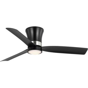 Progress Lighting Brant 52" 3-Blade Modern Ceiling Fan - 20W - 3000K - 1,952 Lumens - 120V - Matte Black