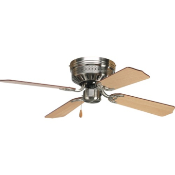 Progress Lighting AirPro Hugger 42" 4-Blade Ceiling Fan - Reversible Blades - 120V - Brushed Nickel