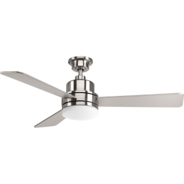 Progress Lighting Trevina II 52" 3-Blade LED Ceiling Fan - 3000K - 120V - Brushed Nickel