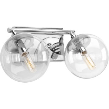 Progress Lighting Mod 2-Light Bath Vanity Light - 120V - Polished Chrome