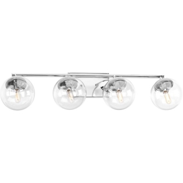 Progress Lighting Mod 4-Light Bath Vanity Light - 120V - Polished Chrome