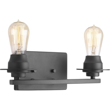 Progress Lighting Debut 2-Light Bath Vanity Light - 120V - Graphite