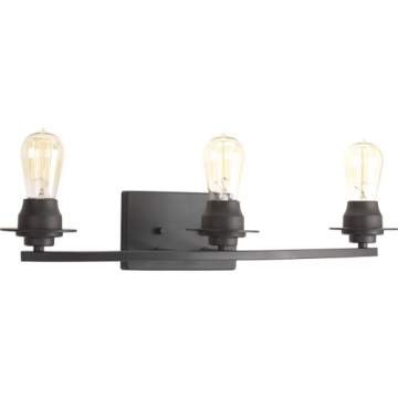 Progress Lighting Debut 3-Light Bath Vanity Light - 120V - Graphite