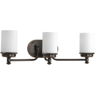 Progress Lighting Glide 3-Light Bath Vanity Light - 120V - Rubbed Bronze