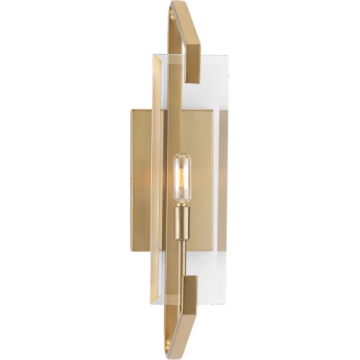 Progress Lighting Cahill 1-Light Bath Vanity Sconce - 120V - Brushed Bronze