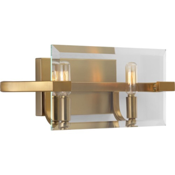 Progress Lighting Cahill 2-Light Bath Vanity Light - 120V - Brushed Bronze