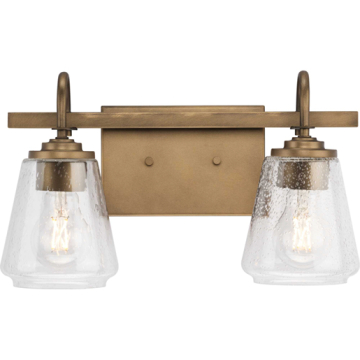 Progress Lighting Martenne 2-Light Bath Vanity Light - 120V - Aged Bronze