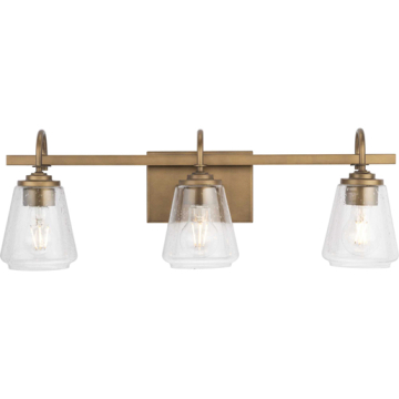 Progress Lighting Martenne 3-Light Bath Vanity Light - 120V - Aged Bronze