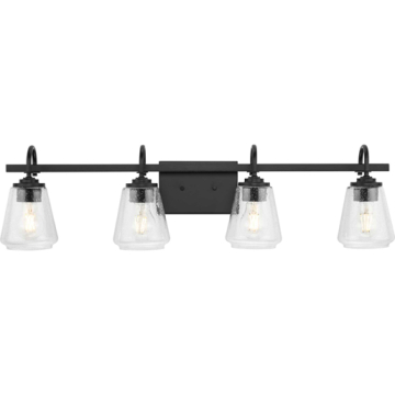 Progress Lighting Martenne 4-Light Bath Vanity Light - 120V - Matte Black
