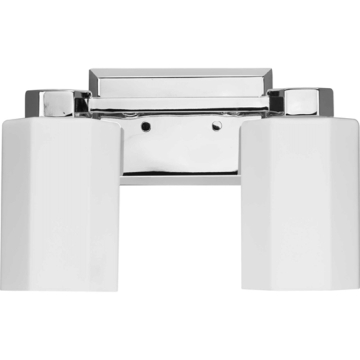Progress Lighting Estrada 2-Light Bath Vanity Light - 120V - Polished Chrome