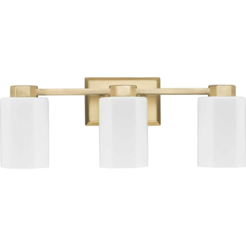 Progress Lighting Estrada 3-Light Bath Vanity Light - 120V - Brushed Gold