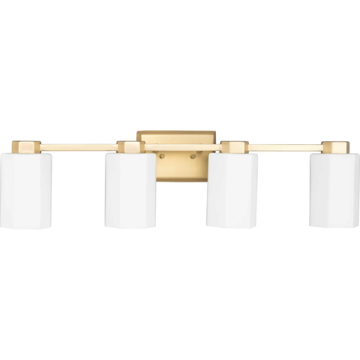Progress Lighting Estrada 4-Light Bath Vanity Light - 120V - Brushed Gold