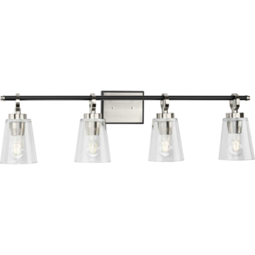 Progress Lighting Cassell 4-Light Bath Vanity Light - 120V - Brushed Nickel